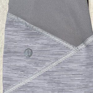 Lululemon Grey Stripe Leggings - 6